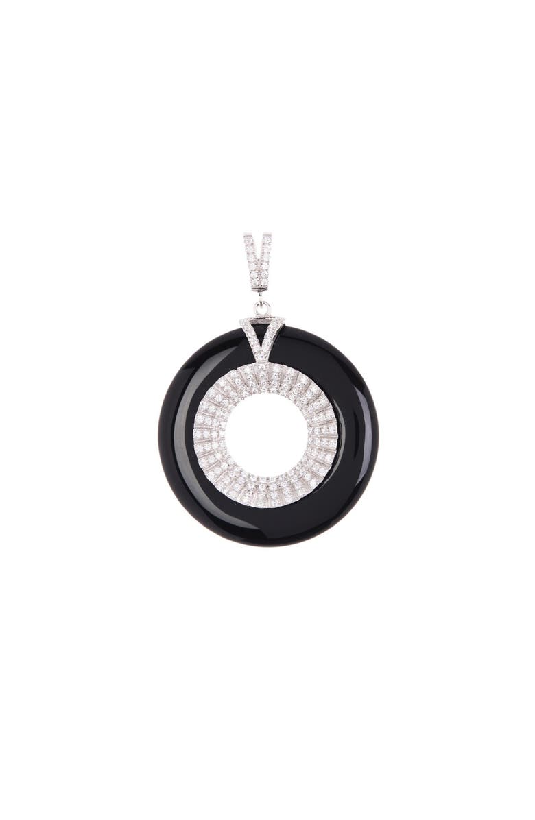 Breuning Cubic Zirconia Onyx Pendant, Main, color,