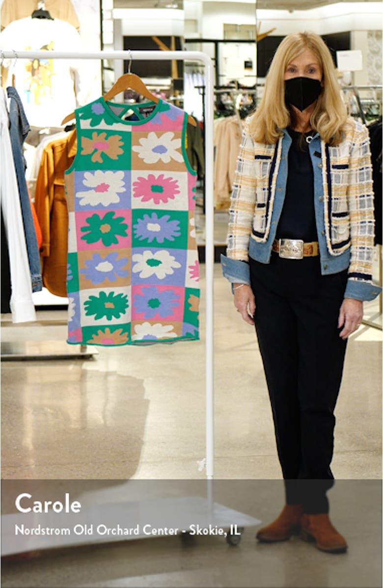 Vinny Floral Knit Minidress, sales video thumbnail