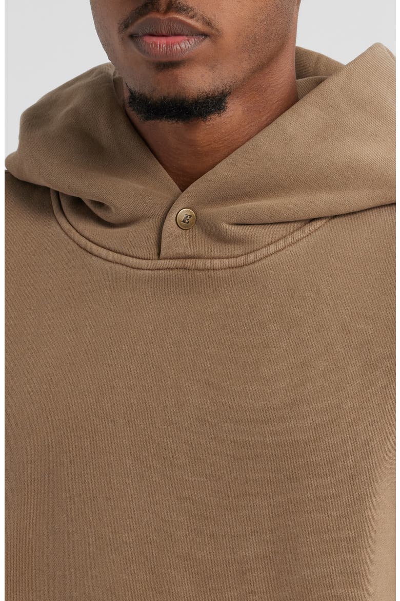 Rectangle Hoodie, Alternate, color, DULL BROWN