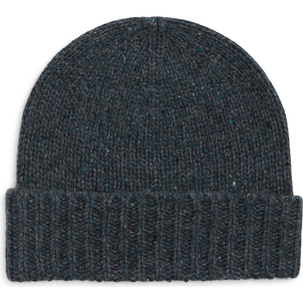 Johnstons Of Elgin Donegal Cashmere Beanie In Blue