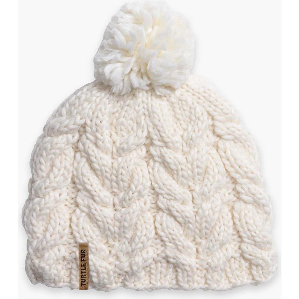 Turtle Fur Millie Wool Pom Beanie In Gray