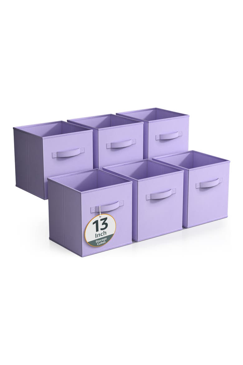 6-Pack Collapsible Storage Cube, Main, color, PASTEL PURPLE