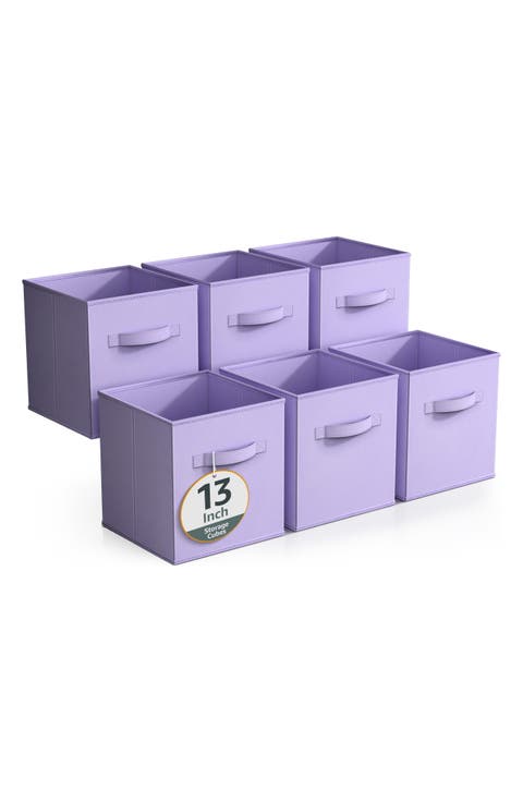 6-Pack Large Collapsible Storage Bins