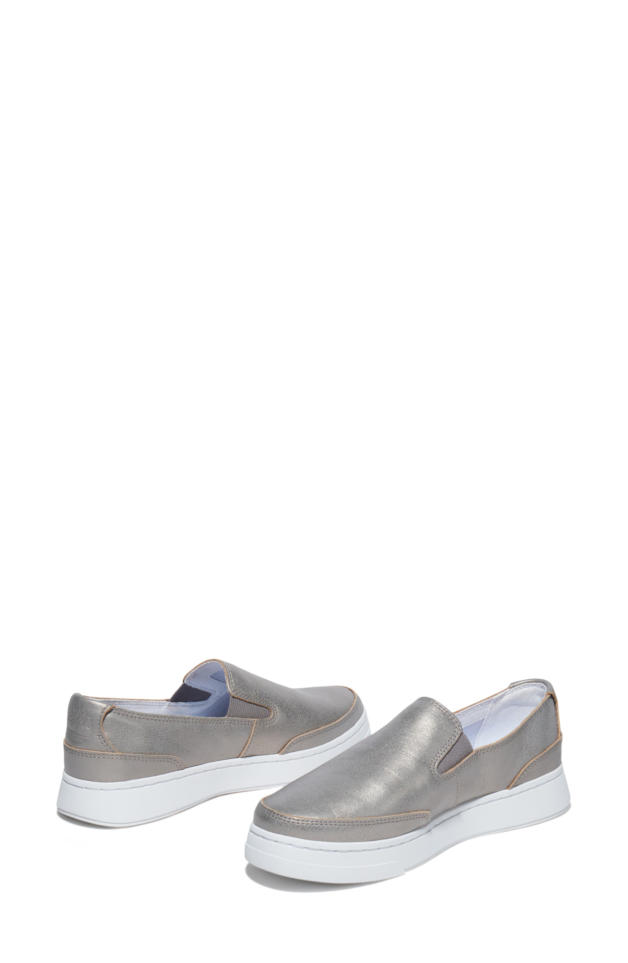 Atlanta Green Slip-On Sneaker, Alternate, color, MEDIUM GREY METALLIC