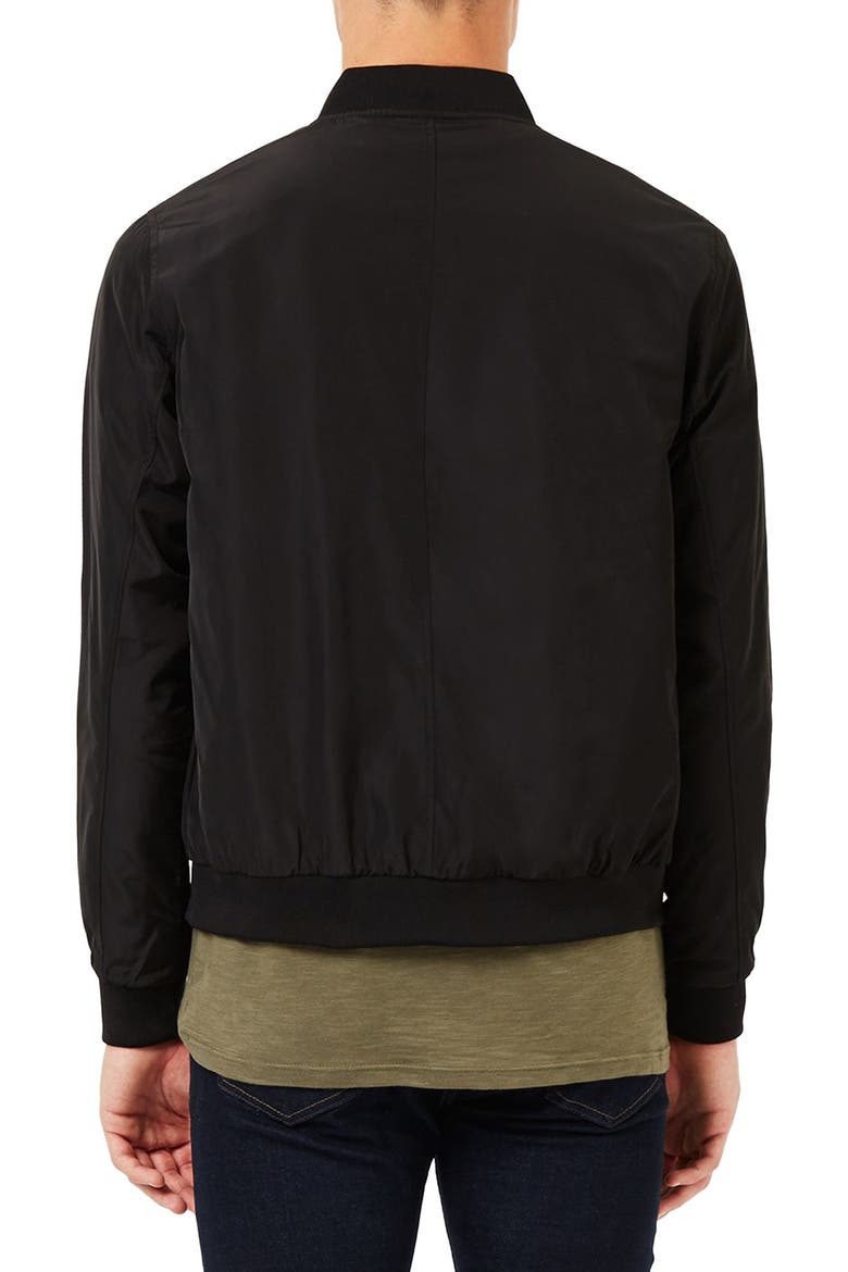 Lightweight Bomber Jacket, Alternate, color, BLACK