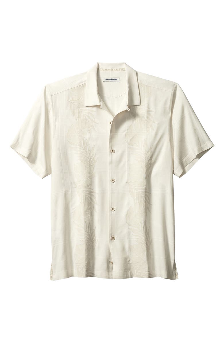 Tommy Bahama Del Palms Embroidered Silk Camp Shirt, Main, color,