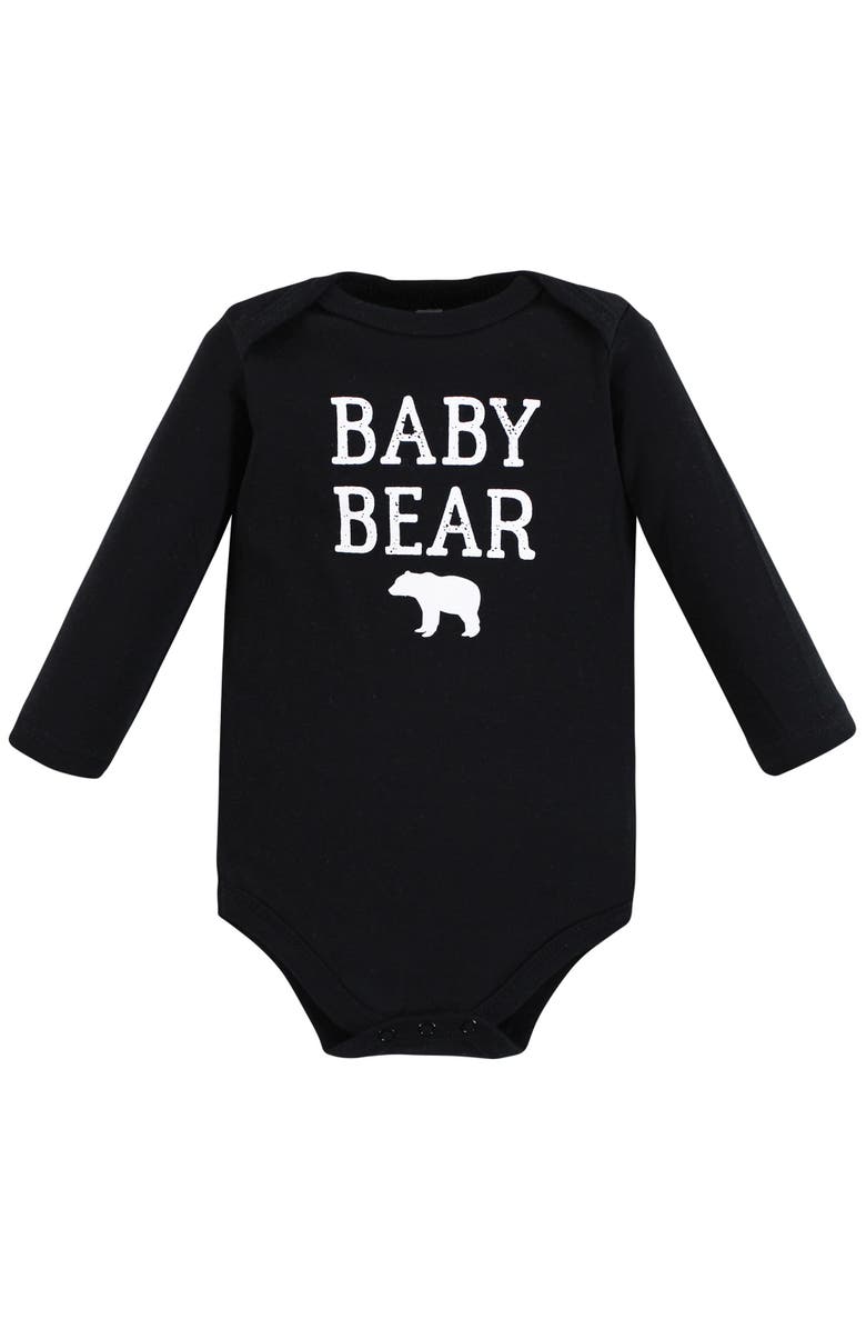 Hudson Baby Long Sleeve Bodysuit, Pants and Shoe, Alternate, color, Buffalo Plaid Baby Bear
