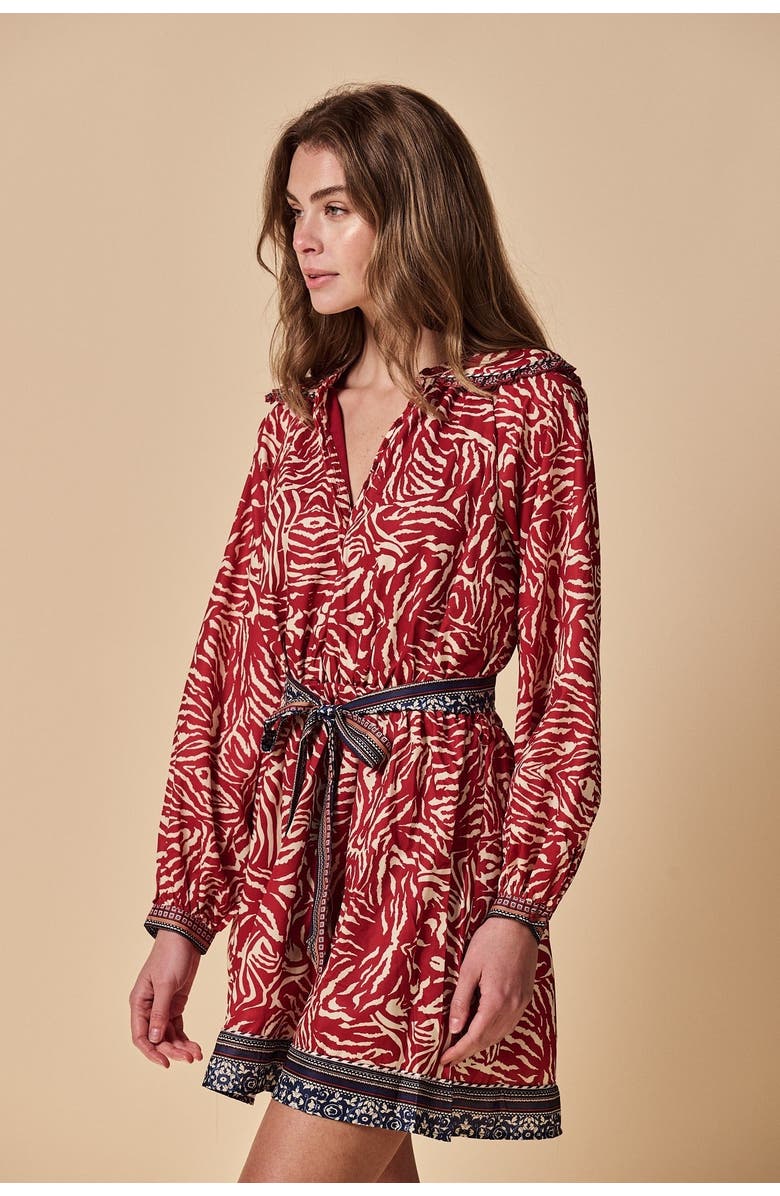 The Shirt by Rochelle Behrens The Taylor Dress, Alternate, color, Red