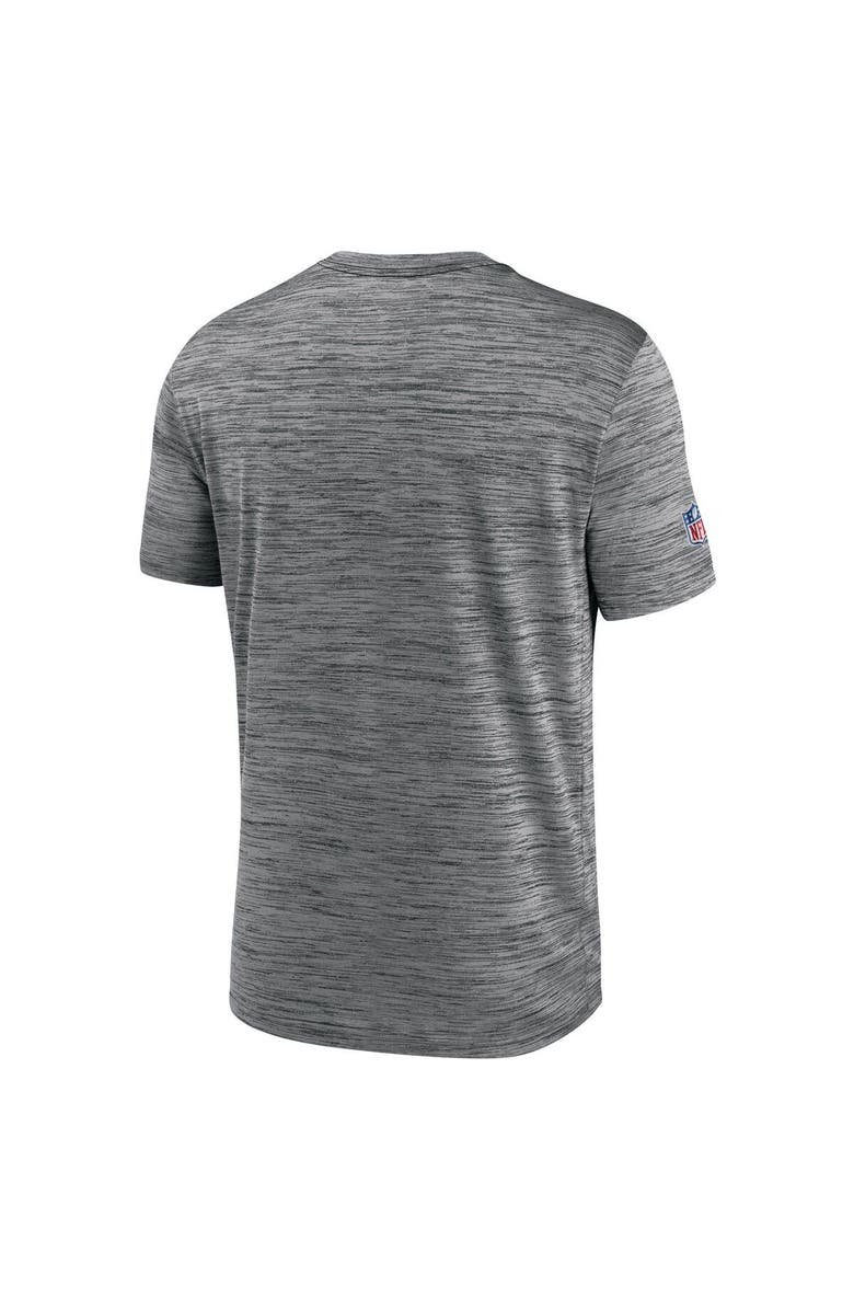 Nike Men's Nike Gray Seattle Seahawks Sideline Velocity Athletic Stack Performance T-Shirt, Alternate, color,