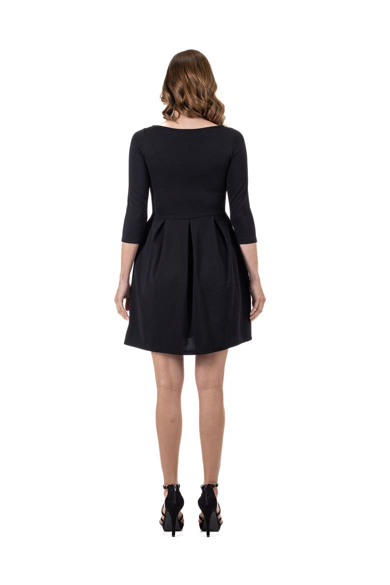 Perfect Fit and Flare Pocket Dress, Alternate, color, Black