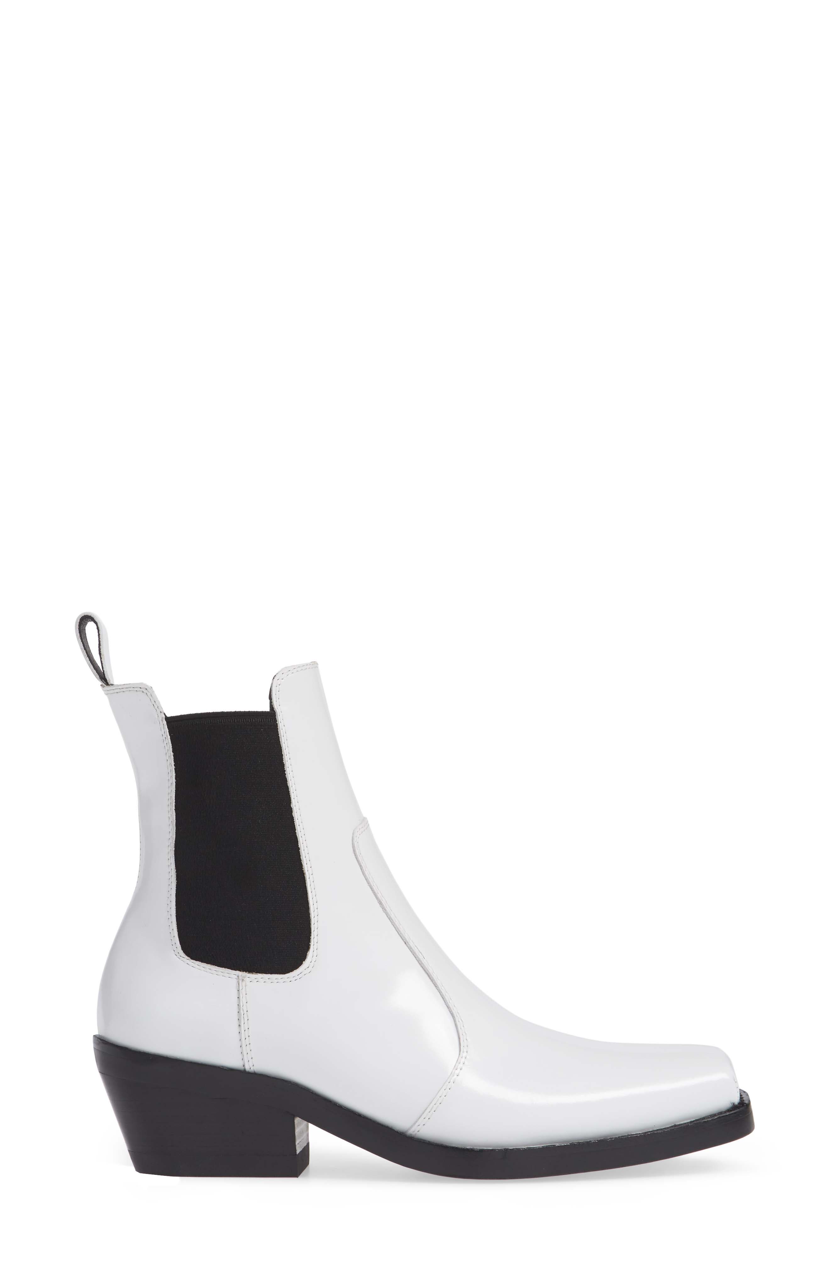 Poker Chelsea Boot, Alternate, color, WHITE BOX BLACK TIP