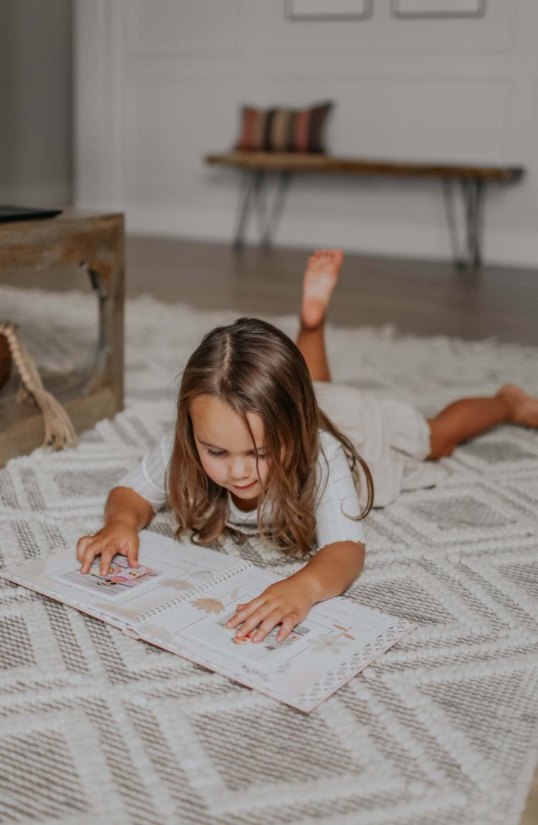 Lucy Darling 'Baby's First Year' Wildflower Meadow Memory Book, Alternate, color, Blush