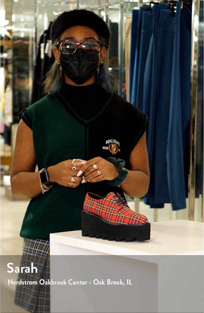 Leather & Genuine Calf Hair Wedge Platform Derby, sales video thumbnail