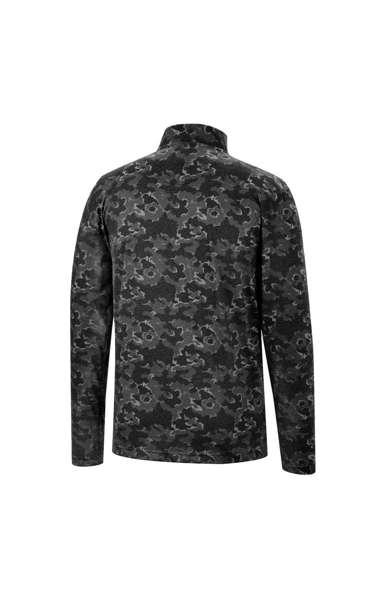 COLOSSEUM Men's Colosseum Black Purdue Boilermakers Tivo Quarter-Zip Jacket, Alternate, color,