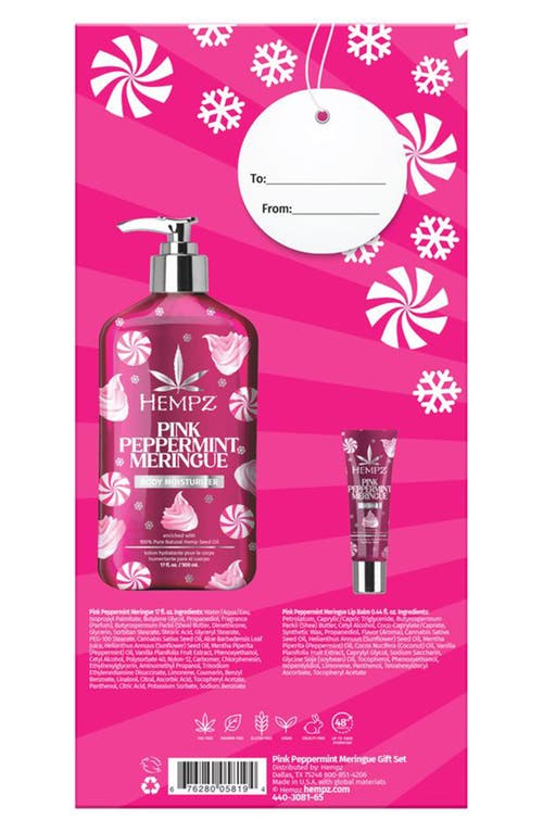 Hempz Festive Mint Hydration Gift Set In Transparent