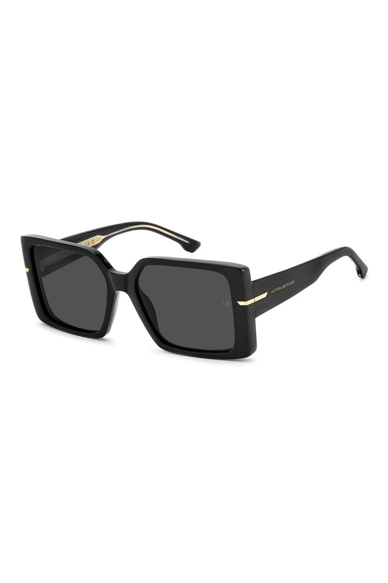 VB 1023/S 57mm Square Sunglasses, Alternate, color, BLACK/ GREY
