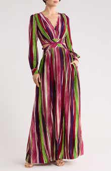 Diane von Furstenberg Jenifer Long Sleeve Maxi Dress