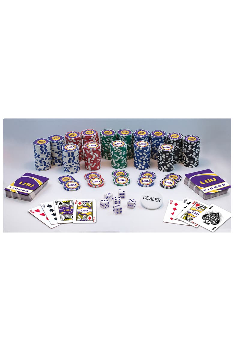 LSU Tigers 300 Piece Poker Set, Alternate, color, Multicolor