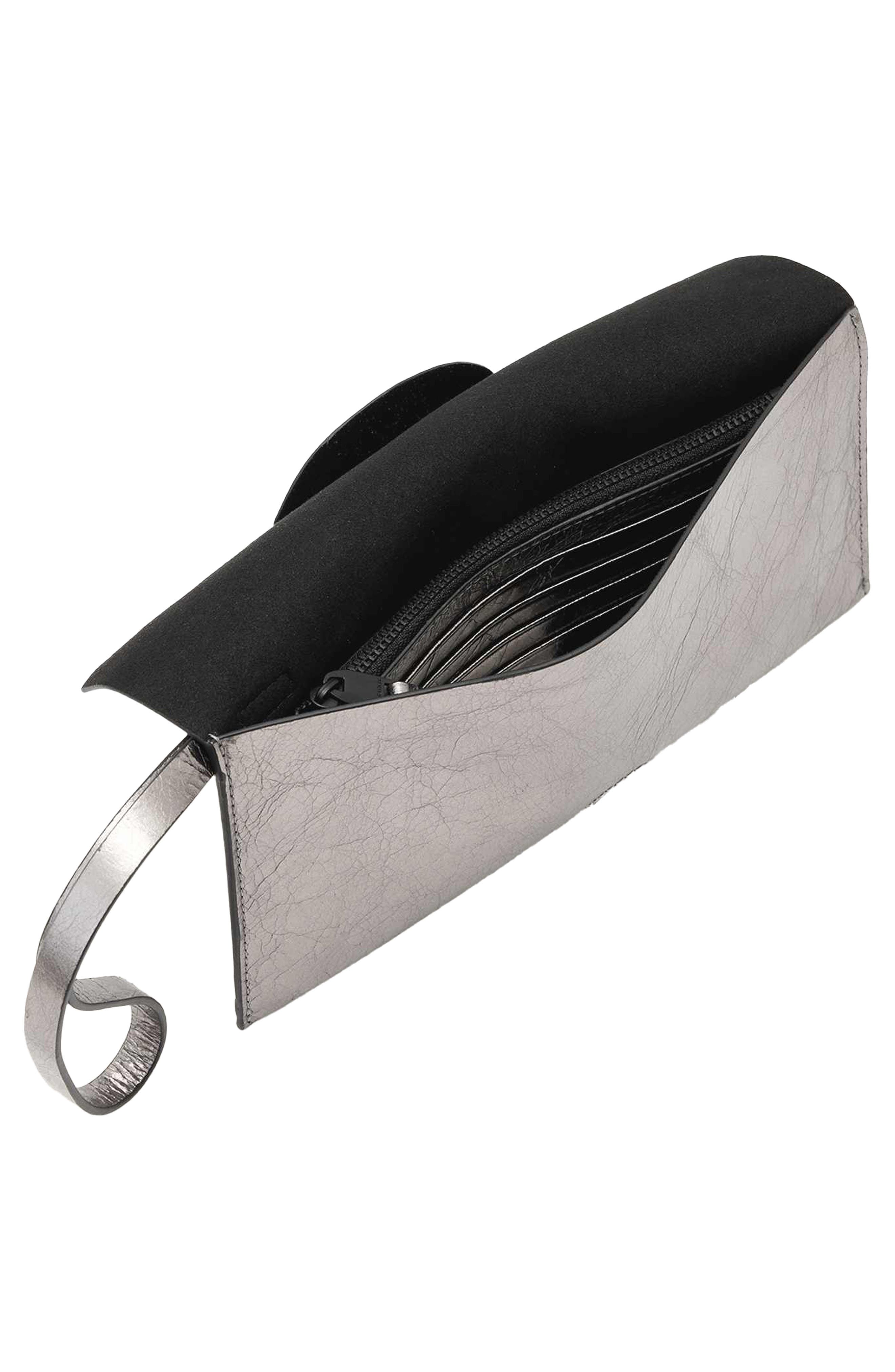 AllSaints Ursa Pouch, Alternate, color, Gunmetal Grey