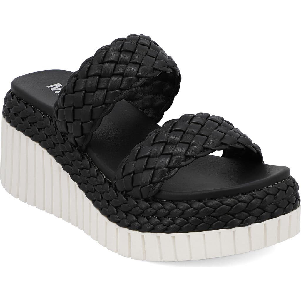 Mia Yoshi Platform Wedge Sandal In Black