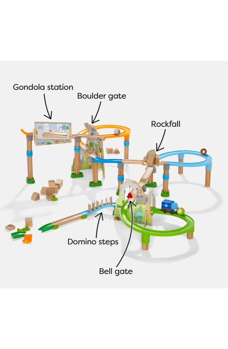 HABA Kullerbu Mountain Adventure Ball Track Ultimate Marble Run Set & Building Toys for Kids Age 3-8, Montessori STEM Learning & Educational Toys, Alternate, color, Multi