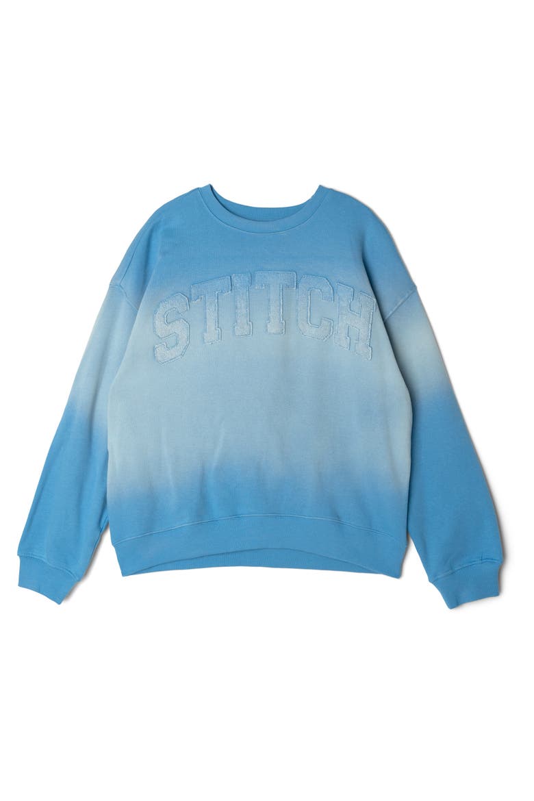 Lilo & Stitch Loungewear Sweatshirt, Alternate, color, Sky Blue Stitch