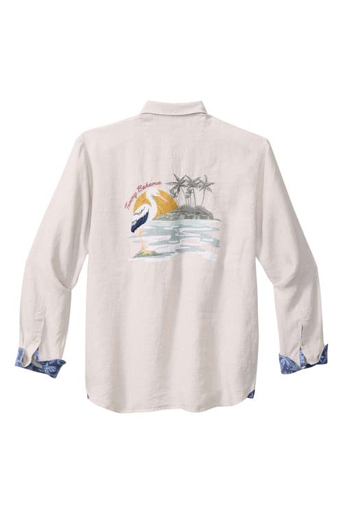 Tommy Bahama Del Mar Island Embroidered Linen Button-up Shirt