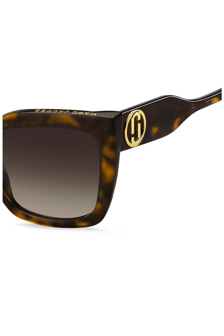 54mm Gradient Cat Eye Sunglasses, Alternate, color, HAVANA/ BROWN