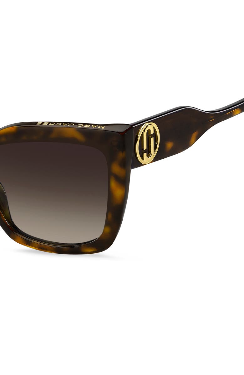 Marc Jacobs 54mm Gradient Cat Eye Sunglasses, Alternate, color, Havana/ Brown