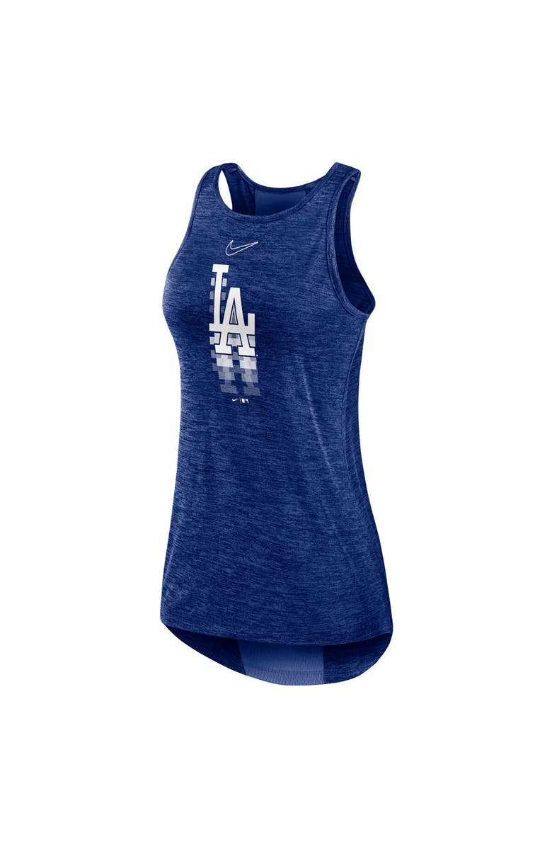 Nike Women's Nike Royal Los Angeles Dodgers Logo Fade High Neck Performance Tank Top, Alternate, color, Royal