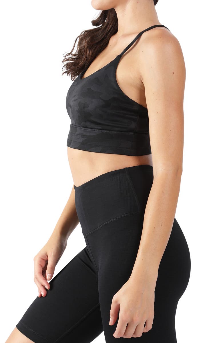 90 DEGREE BY REFLEX Lux Camo Strappy Back Sports Bra, Alternate, color,