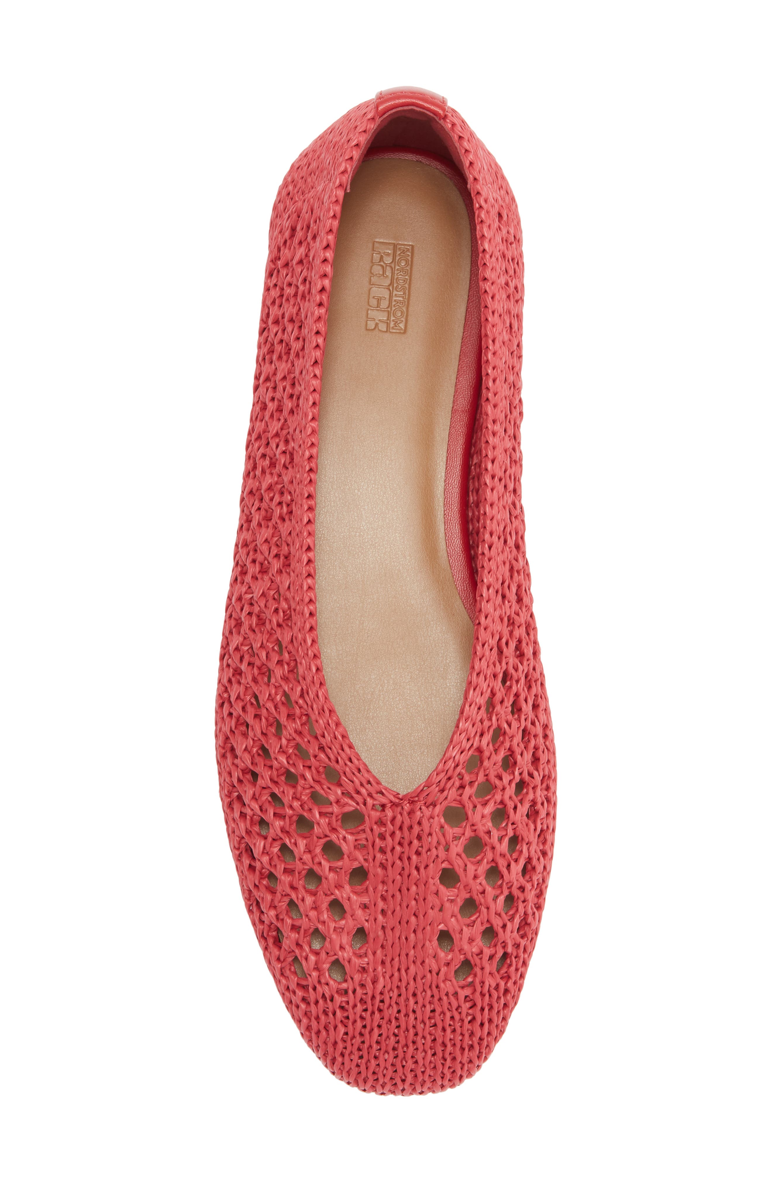 NORDSTROM RACK Monroe Weave Flat, Alternate, color, Red Rose