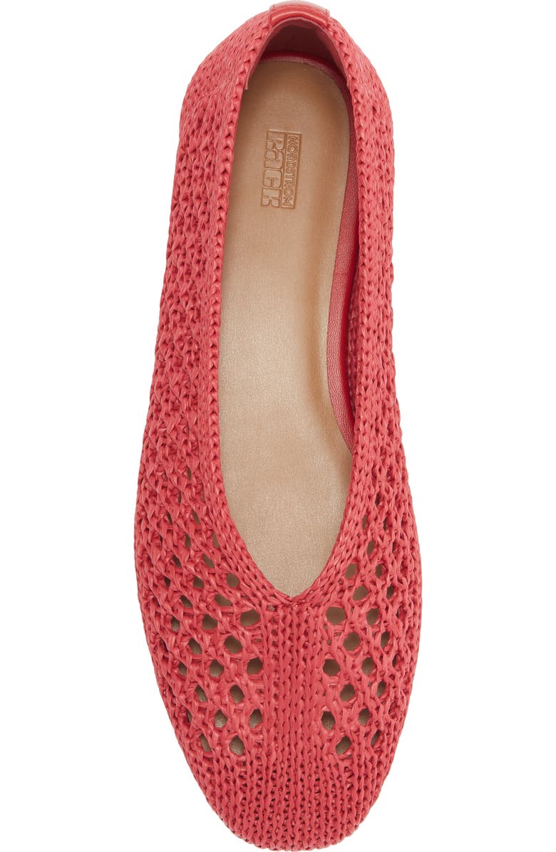 NORDSTROM RACK Monroe Weave Flat, Alternate, color, Red Rose