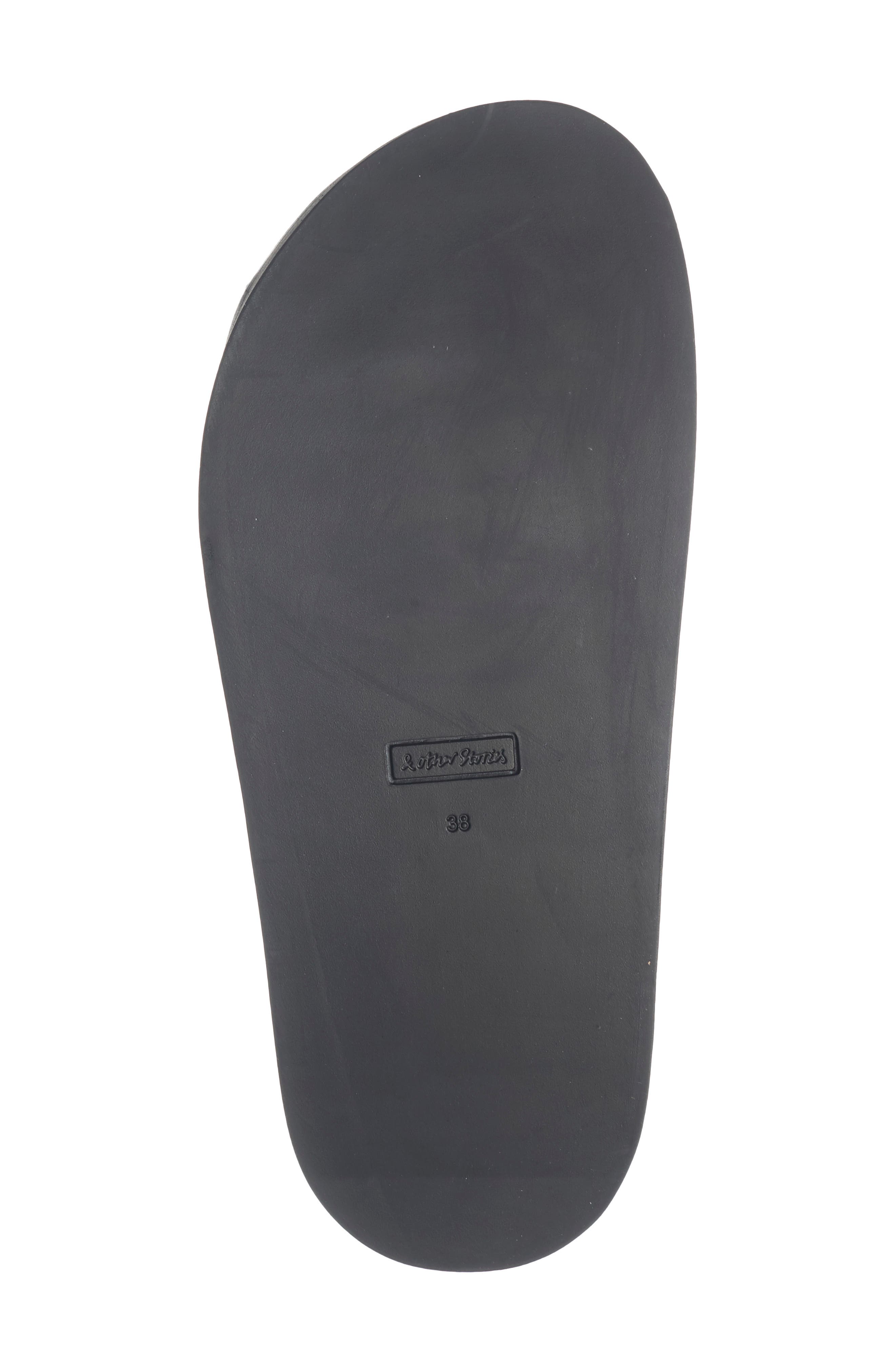 & Other Stories Rose Croc Embossed Platform Sandal, Alternate, color, Black