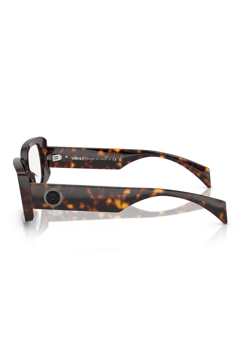 51mm Rectangular Optical Glasses, Alternate, color, HAVANA