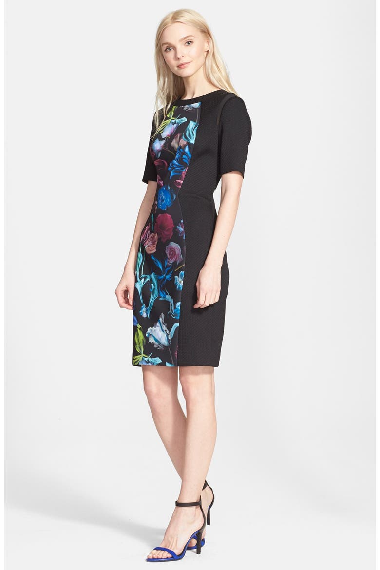 Ted Baker 'Abade' Body-Con Dress, Alternate, color, BLACK