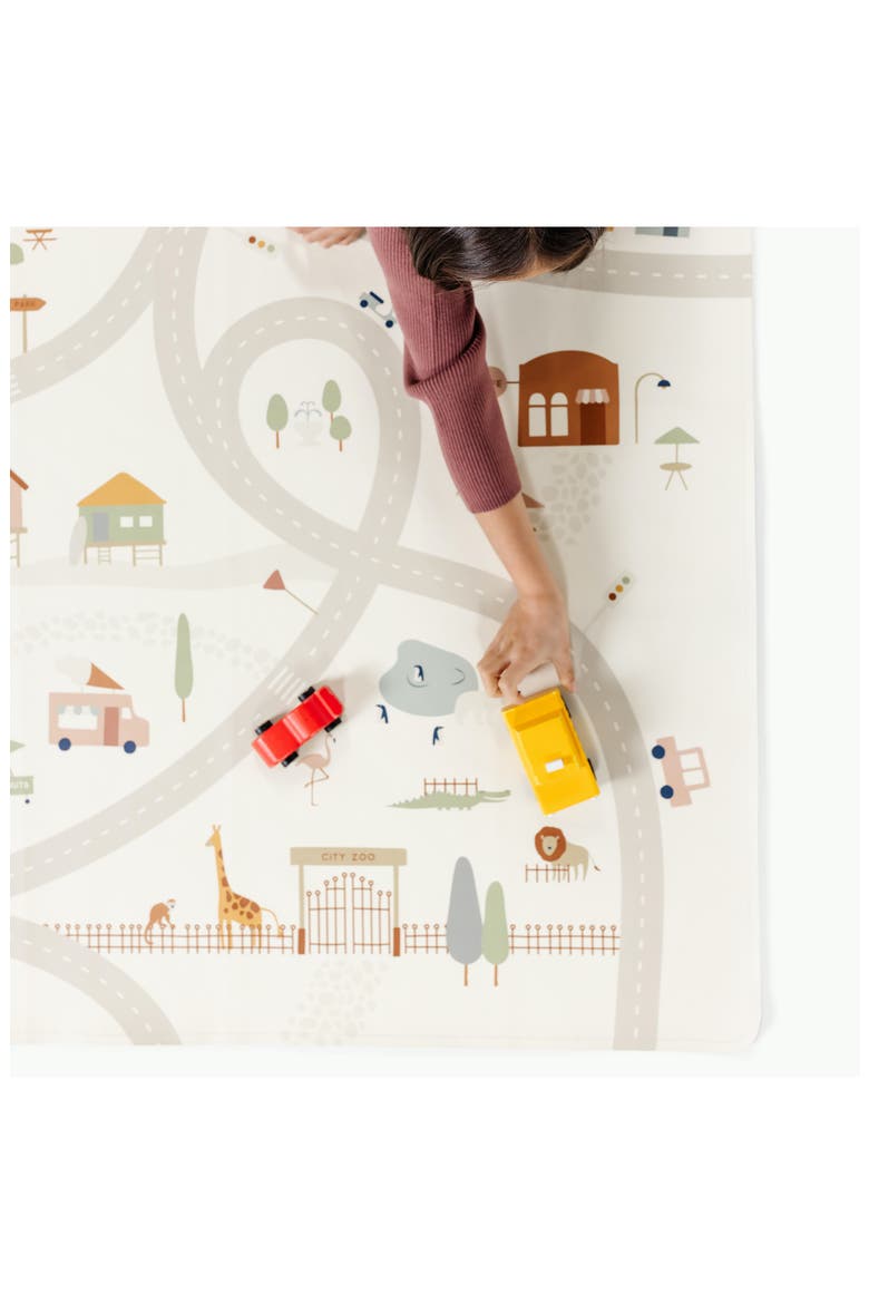 Uptown Print Leather Play Mat, Alternate, color, UPTOWN