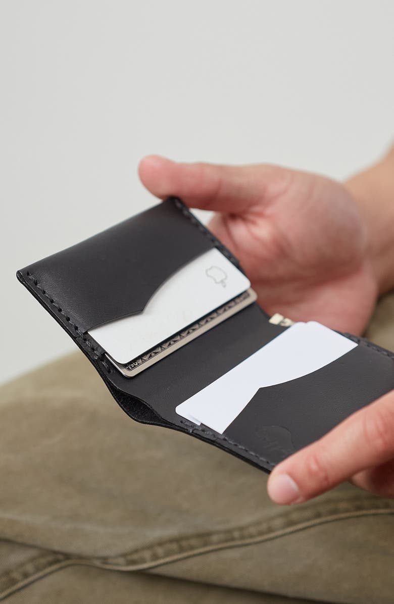 Ezra Arthur Slim Bifold Wallet, Alternate, color, Black