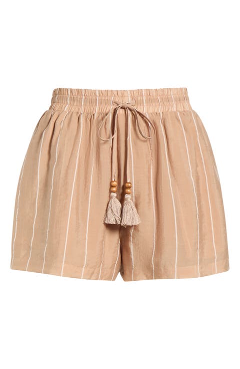 Drawstring Cover-Up Shorts