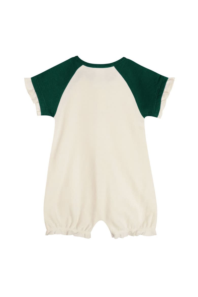 Infant  White Athletics Slide Run Raglan Coveralls, Alternate, color, White