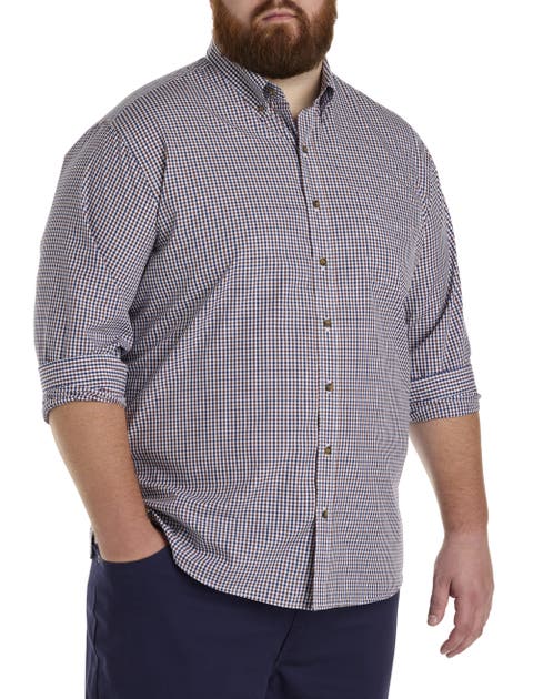 Big & Tall Easy-Care Check Sport Shirt