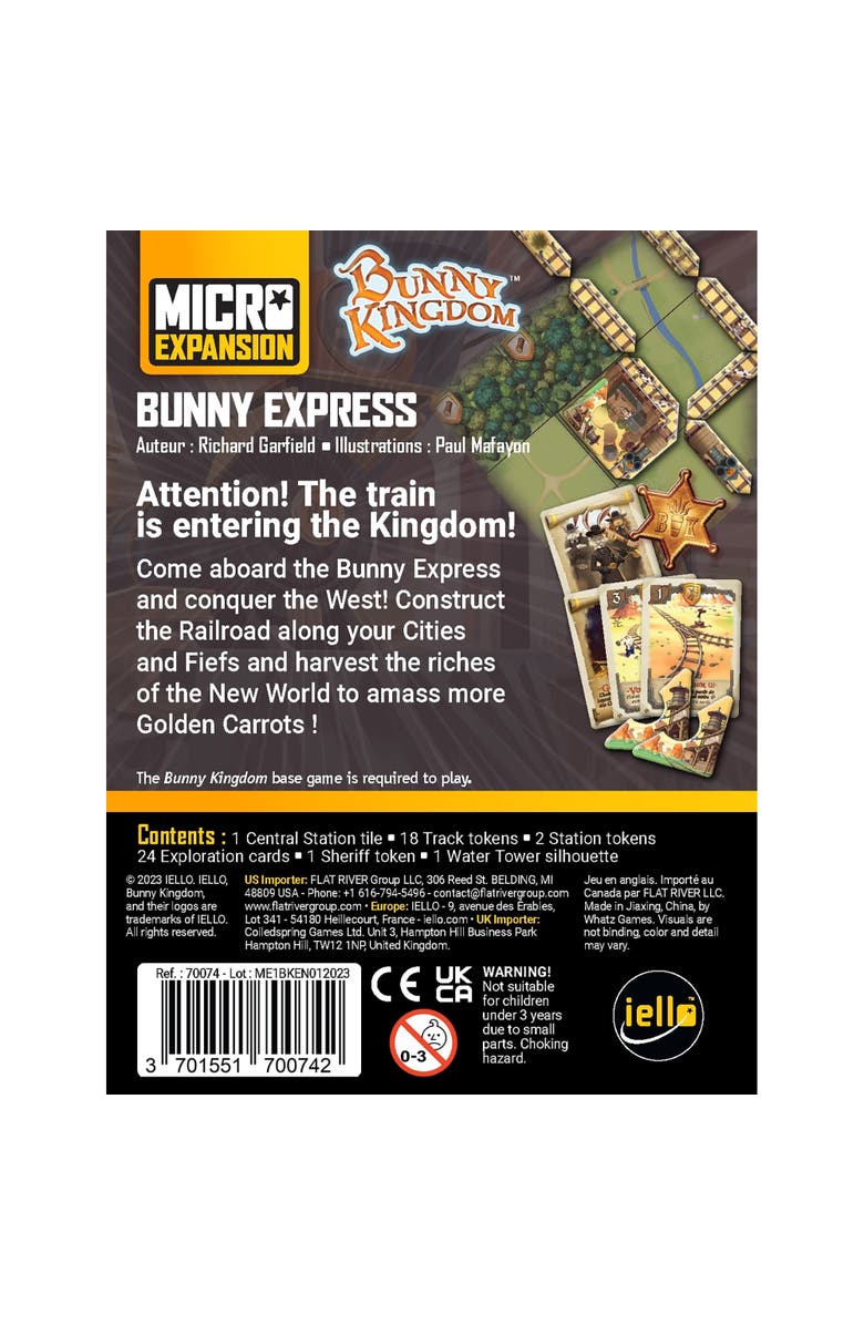 IELLO Bunny Kingdom, Bunny Express Micro Card Game Expansion, Alternate, color, Multicolored