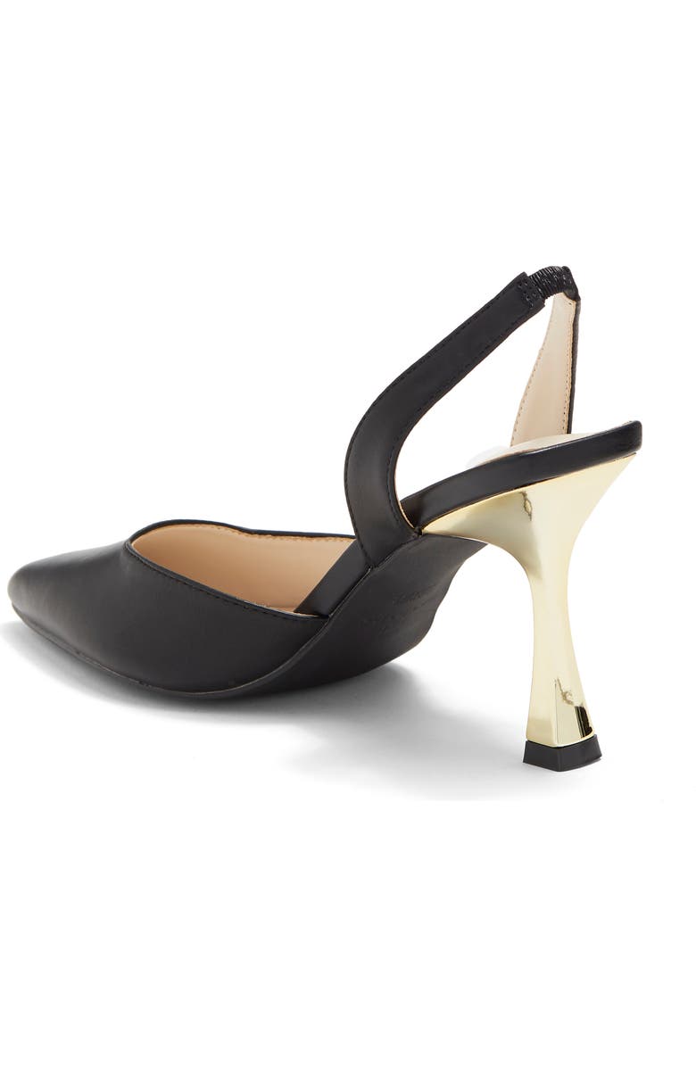 H HALSTON Gala Metallic Heel Slingback Pump, Alternate, color,