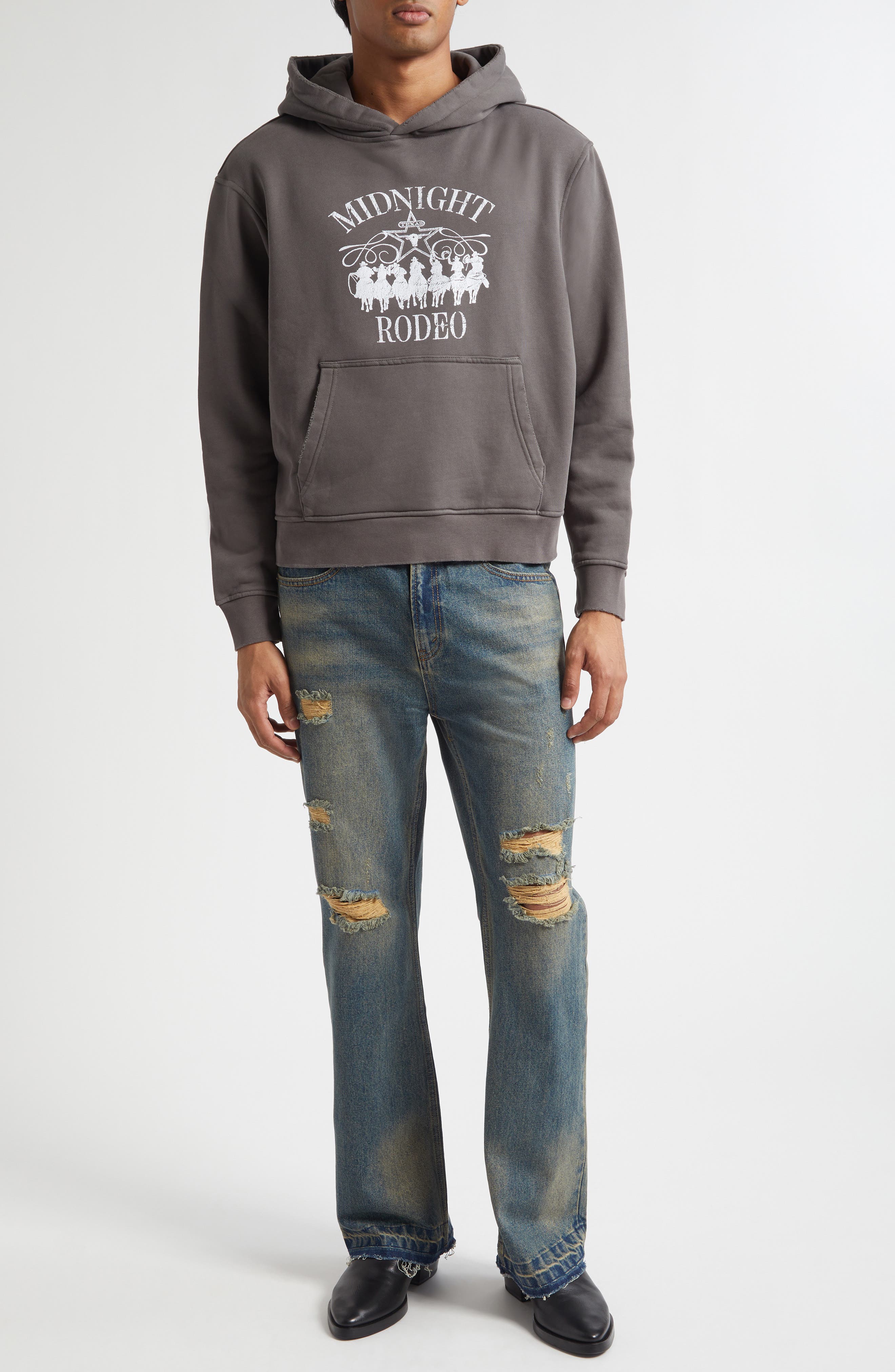 Texoma Distressed Release Hem Bootcut Jeans - image 2