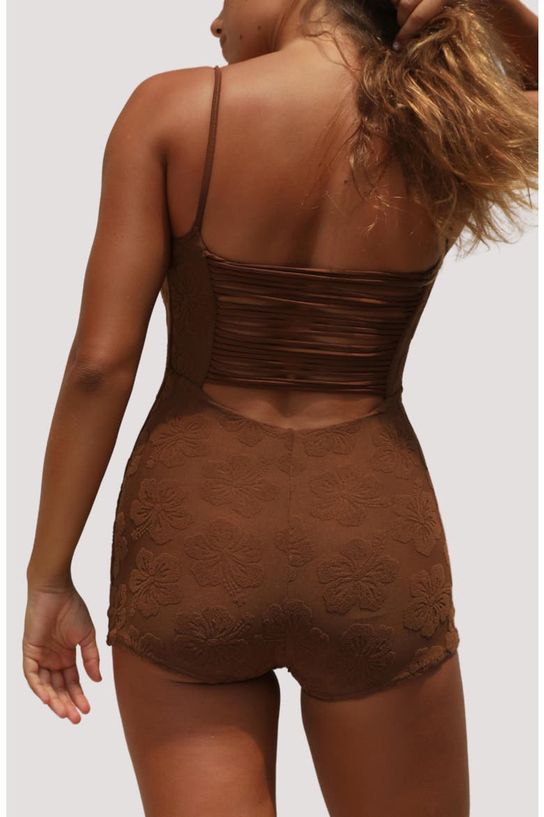 Bobby Surf Swimsuit, Alternate, color, COCONUT OIL HIBISCUS TOWELING