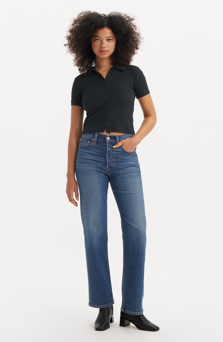 Levi's<sup>®</sup> Ribcage High Waist Straight Leg Jeans, Alternate, color, The Last Straw