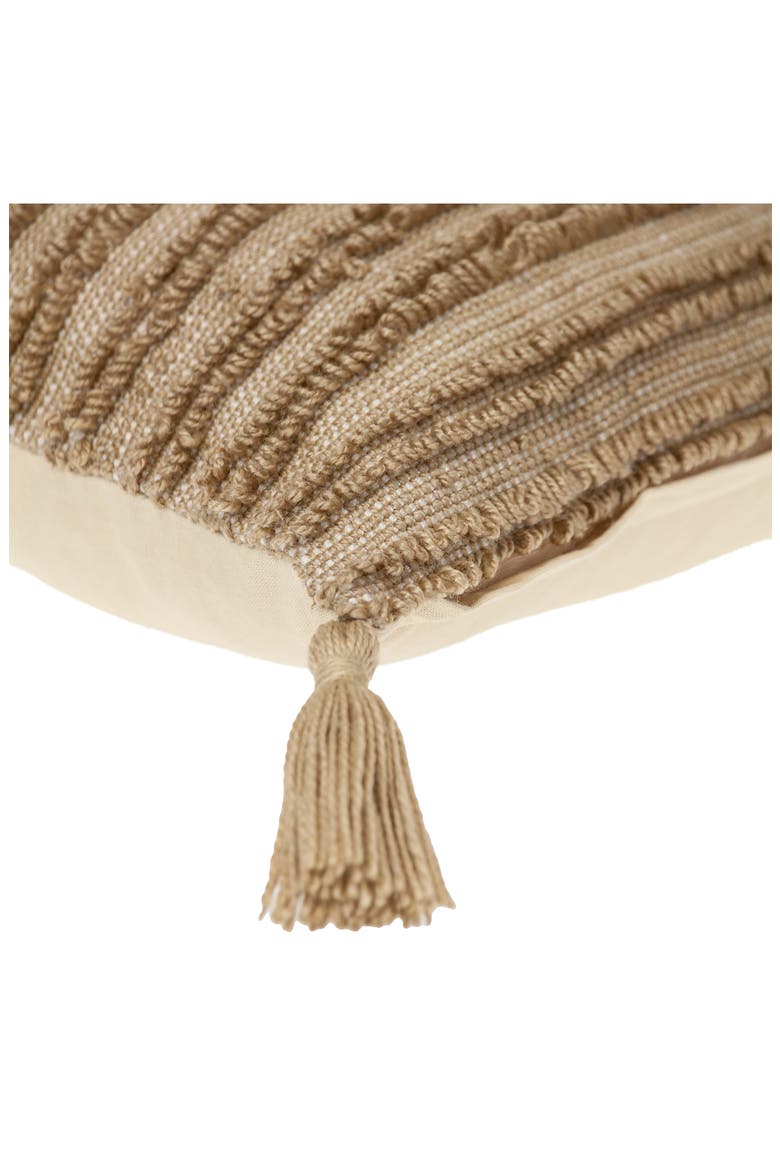 Multiple Line Accent Pillow, Alternate, color, BEIGE