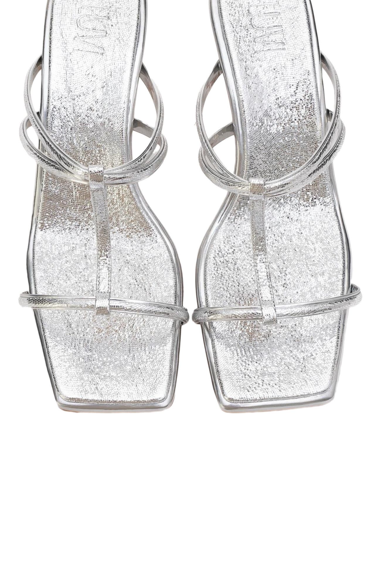 Mocha Strap Heel Sandal, Alternate, color, White Faux Leather