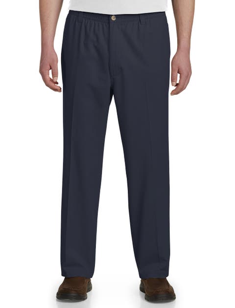 Big & Tall Elastic-Waist Pants
