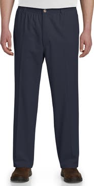 Harbor Bay by DXL Big & Tall Elastic-Waist Pants